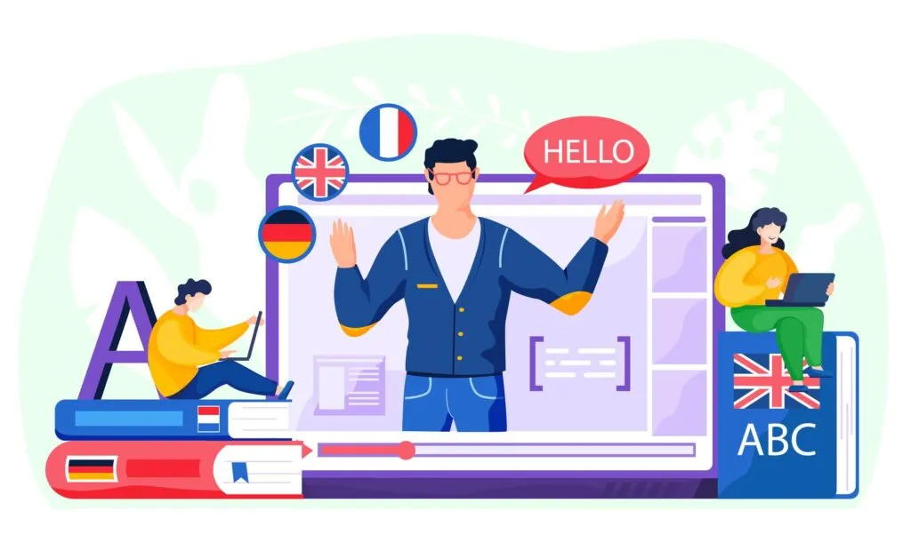 دوره های آنلاین یادگیری زبان با اپلیکیشن یادگیری زبان