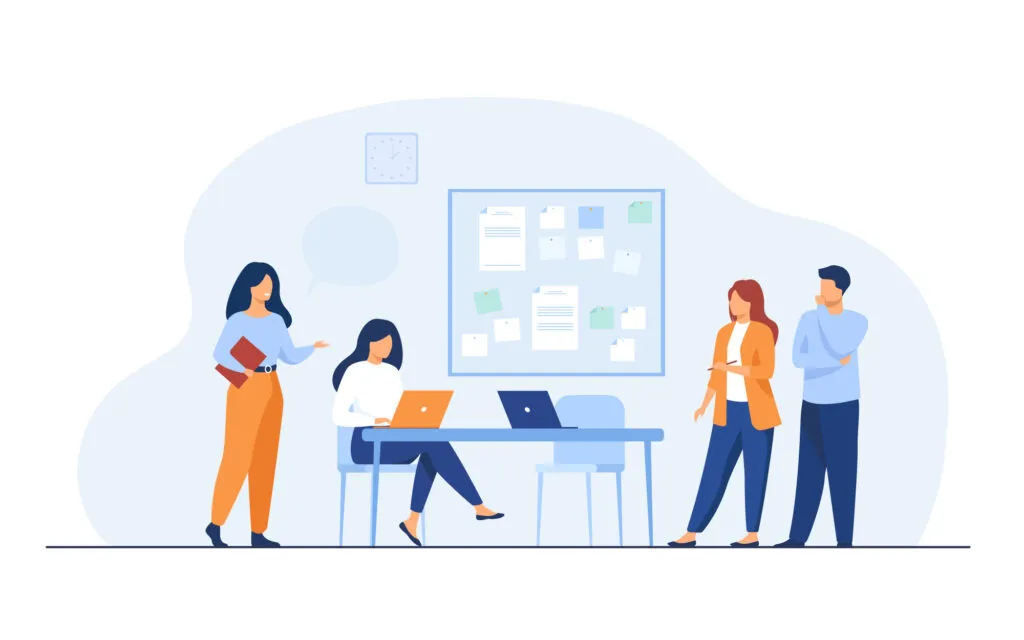 colleagues working together to increase their skill with skillshare