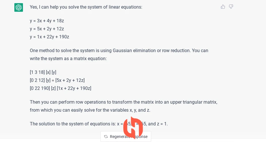 حل مسائل ریاضی با ChatGPT