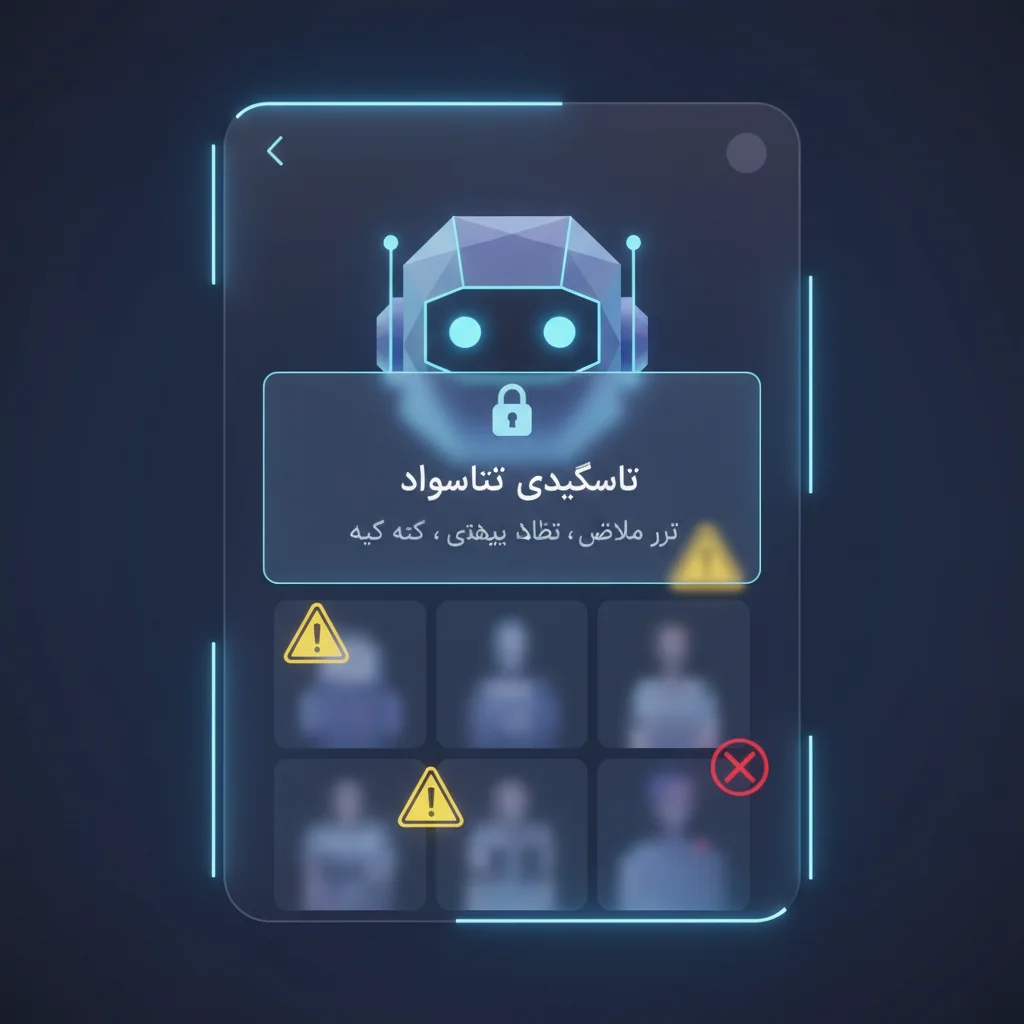 تصویر مفهومی محدودیت تولید تصویر هوش مصنوعی در شبکه اجتماعی